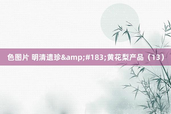 色图片 明清遗珍&#183;黄花梨产品（13）